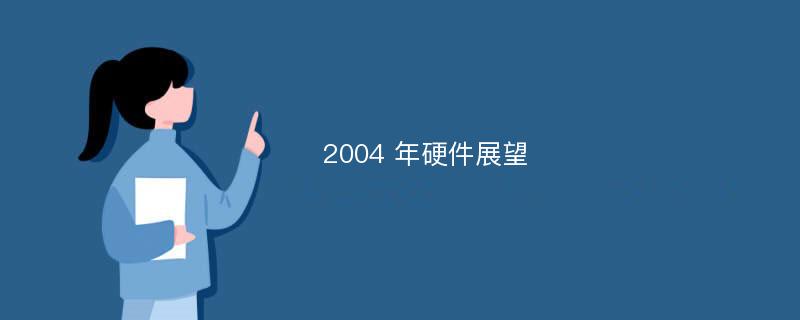 2004 年硬件展望